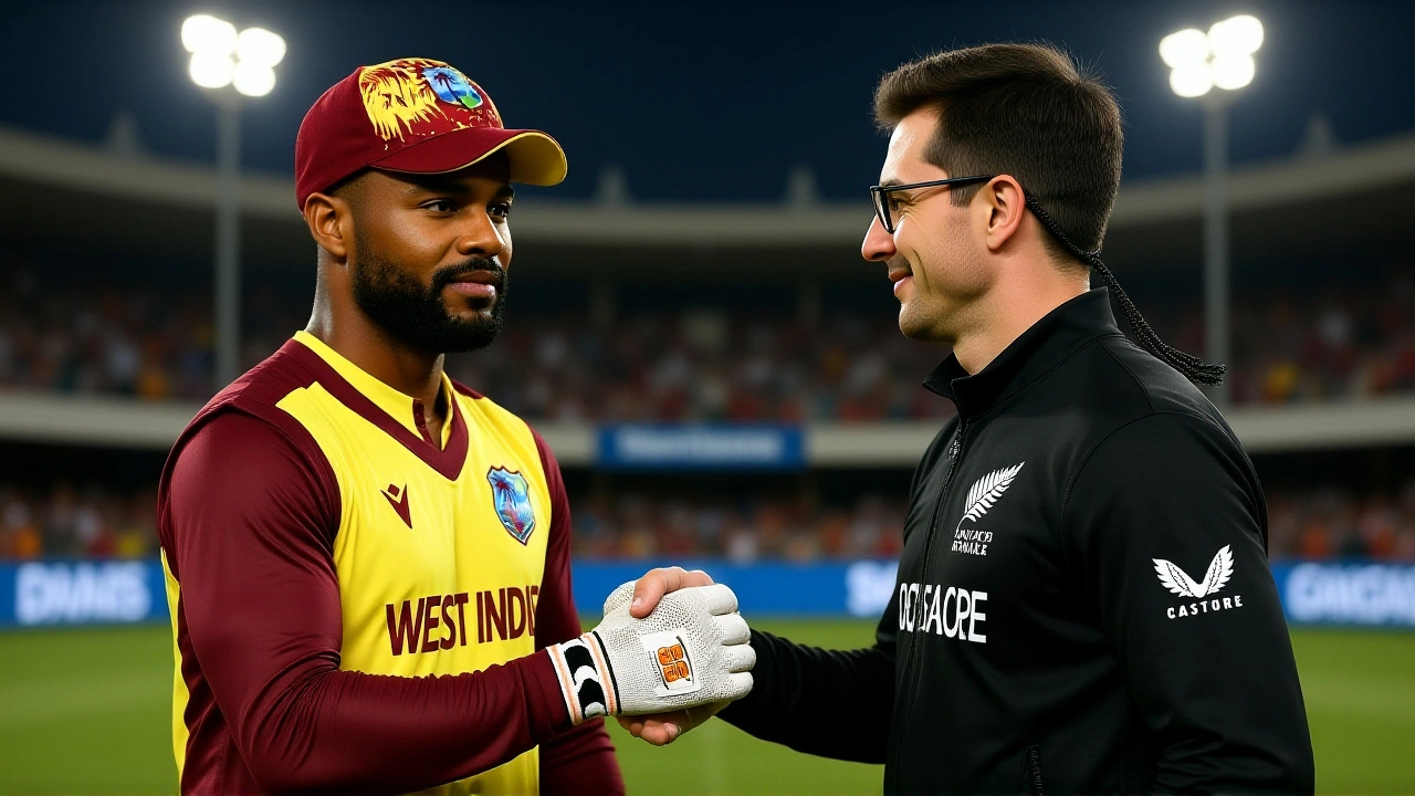 वेस्टइंडीज ने मिचल सैंटनर के जबरदस्त बल्लेबाजी के बावजूद न्यूजीलैंड को हराकर 1-0 की बढ़त बनाई